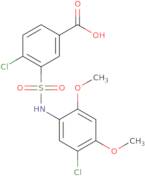 4-Chloro-3-[(5-chloro-2,4-dimethoxyphenyl)sulfamoyl]benzoic acid