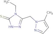 4-Ethyl-5-(5-methyl-pyrazol-1-ylmethyl)-4H-[1,2,4]triazole-3-thiol