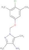 1-[(4-Chloro-3,5-dimethylphenoxy)methyl]-3,5-dimethyl-1H-pyrazol-4-amine