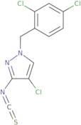 4-Chloro-1-[(2,4-dichlorophenyl)methyl]-3-isothiocyanato-1H-pyrazole