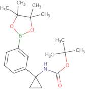tert-Butyl (1-(3-(4,4,5,5-tetramethyl-1,3,2-dioxaborolan-2-yl)phenyl)cyclopropyl)carbamate