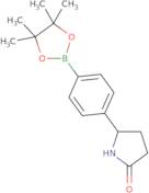 5-[4-(Tetramethyl-1,3,2-dioxaborolan-2-yl)phenyl]pyrrolidin-2-one