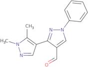 1',5'-Dimethyl-1-phenyl-1H,1'H-[3,4']bipyrazolyl-4-carbaldehyde