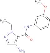 4-Amino-1-ethyl-N-(3-methoxyphenyl)-1H-pyrazole-5-carboxamide