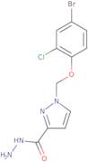 1-[(4-Bromo-2-chlorophenoxy)methyl]-1H-pyrazole-3-carbohydrazide