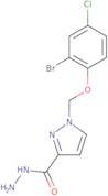 1-[(2-Bromo-4-chlorophenoxy)methyl]-1H-pyrazole-3-carbohydrazide