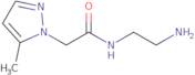 N-(2-Aminoethyl)-2-(5-methyl-1H-pyrazol-1-yl)acetamide