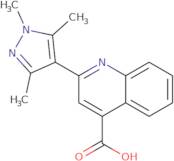 2-(Trimethyl-1H-pyrazol-4-yl)quinoline-4-carboxylic acid