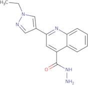 2-(1-Ethyl-1H-pyrazol-4-yl)quinoline-4-carbohydrazide