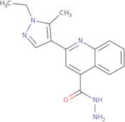 2-(1-Ethyl-5-methyl-1H-pyrazol-4-yl)quinoline-4-carbohydrazide