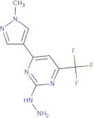 2-Hydrazino-4-(1-methyl-1H-pyrazol-4-yl)-6-(trifluoromethyl)pyrimidine