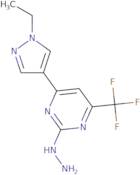 4-(1-Ethyl-1H-pyrazol-4-yl)-2-hydrazino-6-(trifluoromethyl)pyrimidine