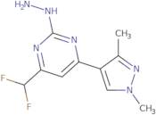 4-(Difluoromethyl)-6-(1,3-dimethyl-1H-pyrazol-4-yl)-2-hydrazinopyrimidine