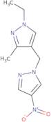 1-Ethyl-3-methyl-4-(4-nitro-pyrazol-1-ylmethyl)-1H-pyrazole