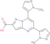 5,7-Bis-(2-methyl-2 H -pyrazol-3-yl)-pyrazolo[1,5- A ]pyrimidine-2-carboxylic acid