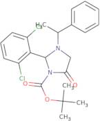 tert-Butyl (R)-2-(2,6-dichlorophenyl)-5-oxo-3-[(R)-1-phenylethyl]imidazolidine-1-carboxylate