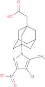 2-[3-(4-Chloro-5-methyl-3-nitro-1H-pyrazol-1-yl)adamantan-1-yl]acetic acid