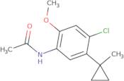 N-[4-Chloro-2-methoxy-5-(1-methylcyclopropyl)phenyl]acetamide