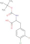 (S)-2-((tert-Butoxycarbonyl)amino)-3-(4-chloro-3-fluorophenyl)propanoic acid