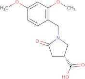 (3R)-1-[(2,4-Dimethoxyphenyl)methyl]-5-oxopyrrolidine-3-carboxylic acid ee