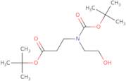 tert-Butyl 3-{[(tert-butoxy)carbonyl](2-hydroxyethyl)amino}propanoate