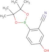 5-Hydroxy-2-(tetramethyl-1,3,2-dioxaborolan-2-yl)benzonitrile