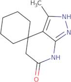 7'-Methyl-2',3',4',6'-tetrahydrospiro[cyclohexane-1,1'-pyrazolo[3,4-b]pyridine]-3'-one