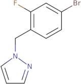 1-[(4-Bromo-2-fluorophenyl)methyl]-1H-pyrazole