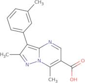 2,7-Dimethyl-3-(3-methylphenyl)pyrazolo[1,5-a]pyrimidine-6-carboxylic acid