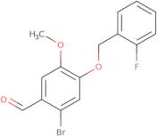 2-Bromo-4-[(2-fluorobenzyl)oxy]-5-methoxybenzaldehyde