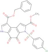 1-benzyl 7-methyl 6-(4-chlorobenzenesulfonyl)-4,5-dioxo-3H,4H,5H,6H-pyrrolo[3,2-e]indole-1,7-dic...