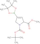 1-(tert-Butyl) 2-methyl (R)-4-(4,4,5,5-tetramethyl-1,3,2-dioxaborolan-2-yl)-2,5-dihydro-1H-pyrrole…