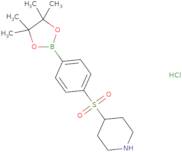 4-[4-(Tetramethyl-1,3,2-dioxaborolan-2-yl)benzenesulfonyl]piperidine hydrochloride