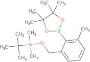 tert-Butyldimethyl((3-methyl-2-(4,4,5,5-tetramethyl-1,3,2-dioxaborolan-2-yl)benzyl)oxy)silane