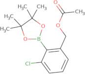 3-Chloro-2-(4,4,5,5-tetramethyl-1,3,2-dioxaborolan-2-yl)benzyl acetate