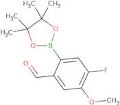 4-Fluoro-5-methoxy-2-(4,4,5,5-tetramethyl-1,3,2-dioxaborolan-2-yl)benzaldehyde