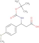 3-[(tert-Butoxycarbonyl)amino]-3-[4-(methylsulfanyl)phenyl]propanoic acid