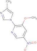 3-Methoxy-2-(4-methyl-1H-imidazol-1-yl)-5-nitropyridine