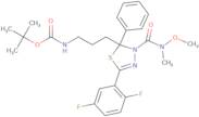 tert-Butyl (3-(5-(2,5-difluorophenyl)-3-(methoxy(methyl)carbamoyl)-2-phenyl-2,3-dihydro-1,3,4-thia…