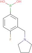 4-Fluoro-3-(pyrrolidin-1-ylmethyl)phenylboronic acid