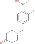 (2-Fluoro-4-((4-oxopiperidin-1-yl)methyl)phenyl)boronic acid