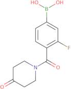 3-Fluoro-4-(4-oxopiperidine-1-carbonyl)phenylboronic acid