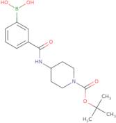 (3-((1-(tert-butoxycarbonyl)piperidin-4-yl)carbamoyl)phenyl)boronic acid