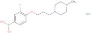 (3-Fluoro-4-(3-(4-methylpiperazin-1-yl)propoxy)phenyl)boronic acid hydrochloride