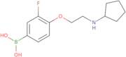 (4-(2-(cyclopentylamino)ethoxy)-3-fluorophenyl)boronic acid