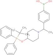 (4-(1-(4-((tert-Butyldiphenylsilyl)oxy)piperidin-1-yl)ethyl)phenyl)boronic acid