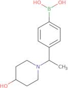 (4-(1-(4-Hydroxypiperidin-1-yl)ethyl)phenyl)boronic acid