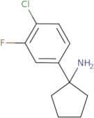 1-(4-Chloro-3-fluorophenyl)cyclopentan-1-amine