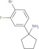 1-(4-Bromo-3-fluorophenyl)cyclopentan-1-amine