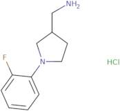 [1-(2-Fluorophenyl)pyrrolidin-3-yl]methanamine dihydrochloride